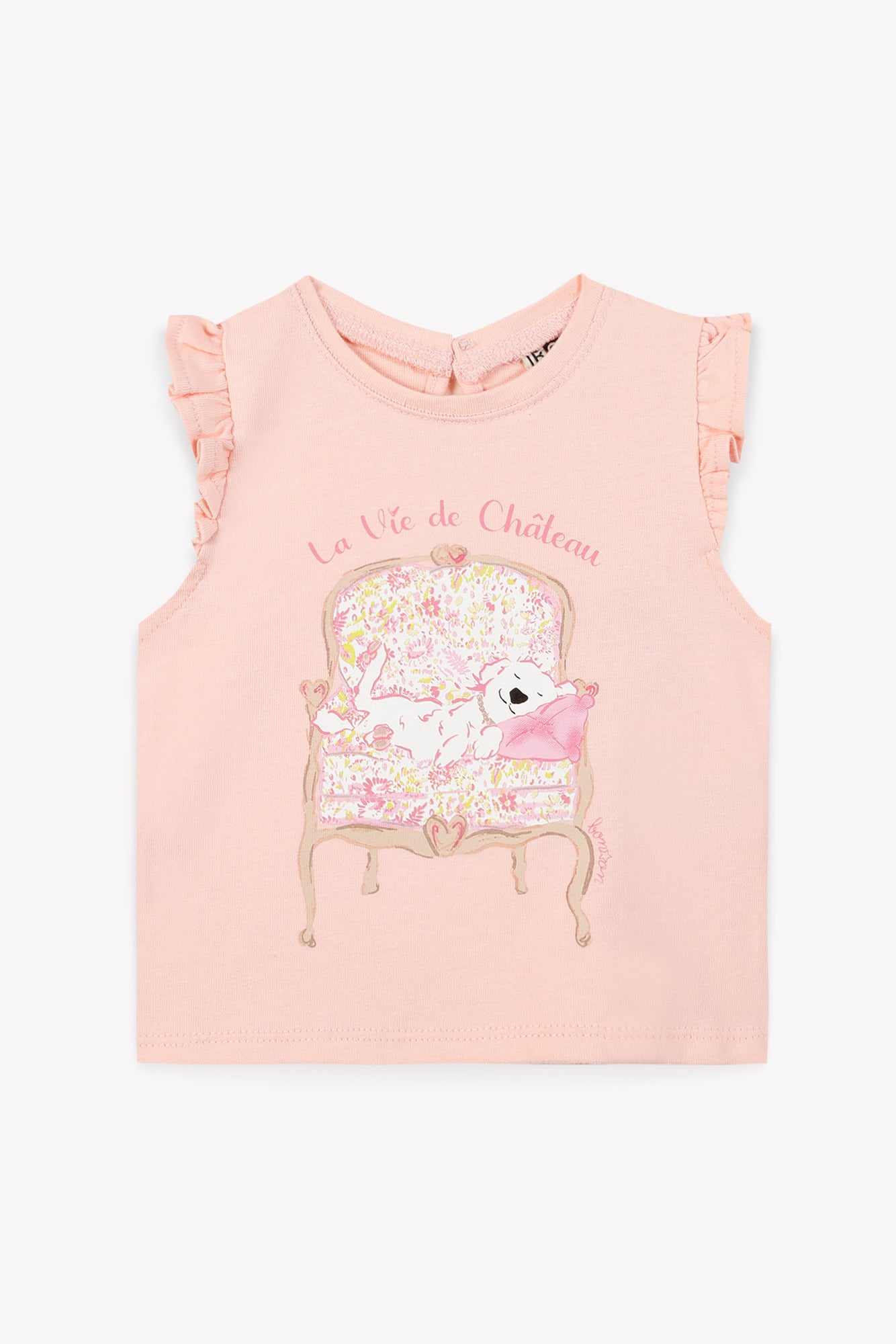 Tee-shirt - Tika rose Bébé coton organique imprimé