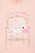 T-shirt - Tika rose Bébé coton organique imprimé