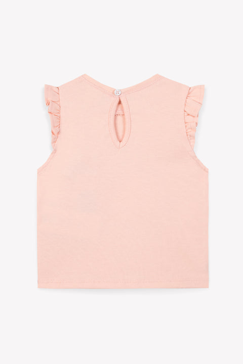 T-shirt - Tika Pink Baby organic cotton Print - Image principale
