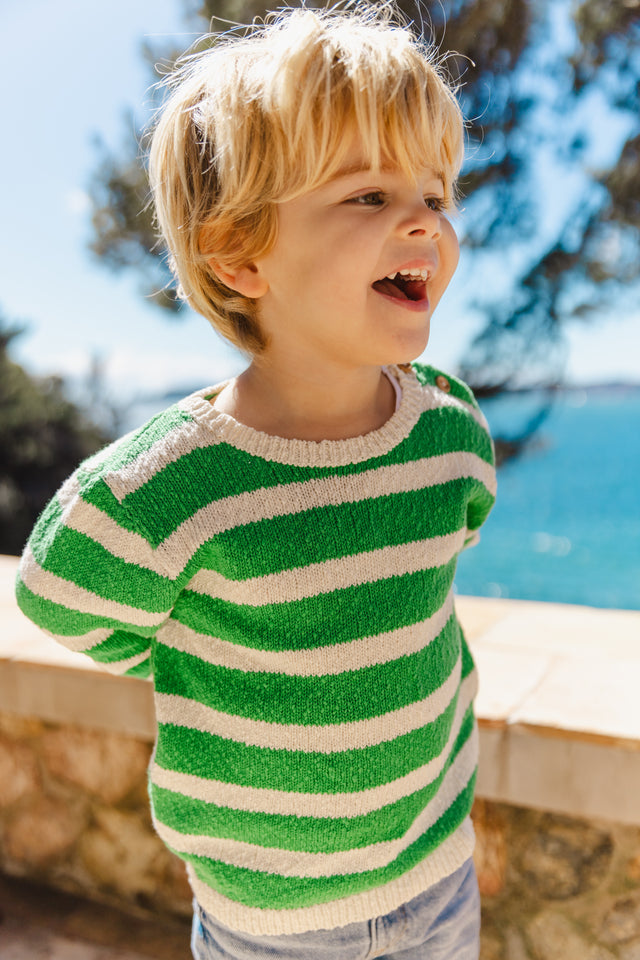 Sweater - Marino Green Baby cotton - Image principale