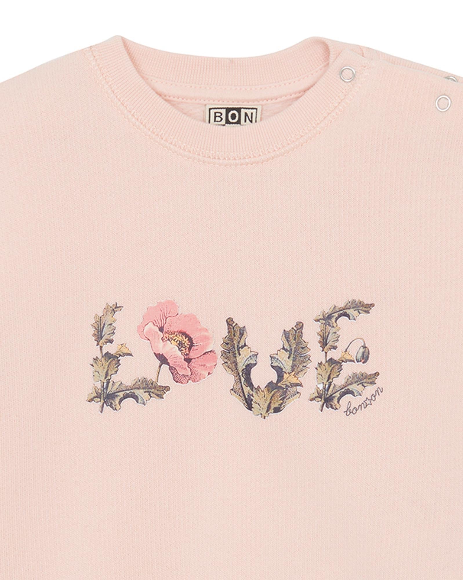 Sweat Love rose Bébé