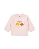 Sweatshirt - Breakfast Pink Baby in organic cotton