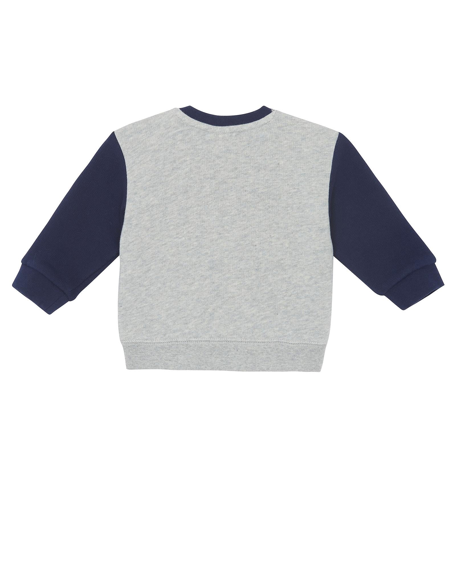 Sweat School gris Bébé en 100% coton biologique