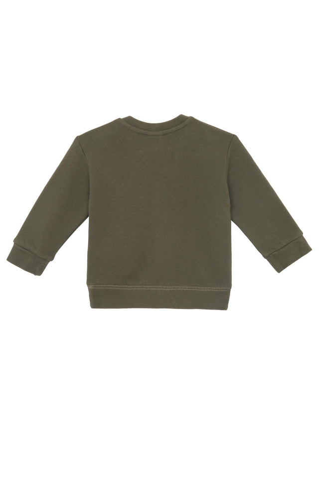 Sweatshirt - badge Green Baby In 100% organic cotton - Image alternative
