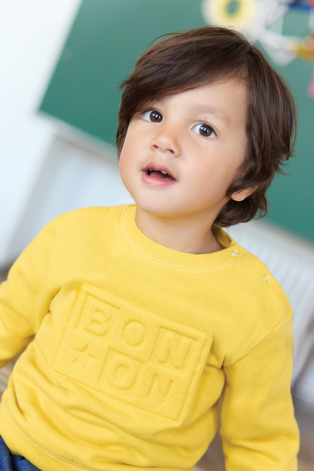 Sweatshirt - Smily Yellow bonton