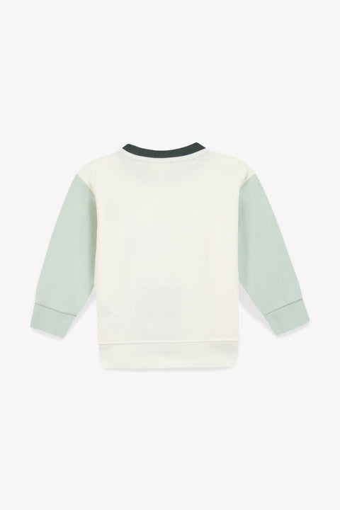 Sweat - Smily bleu clair bonton x pyrenex - Image principale