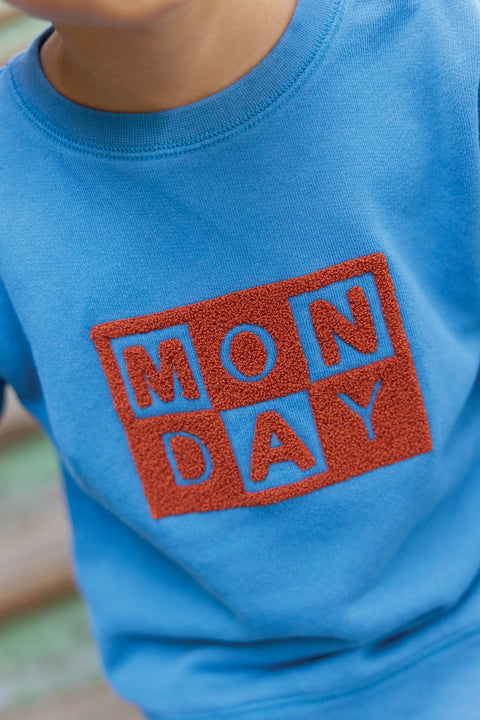 Sweatshirt - Smily Blue bonton - Image principale