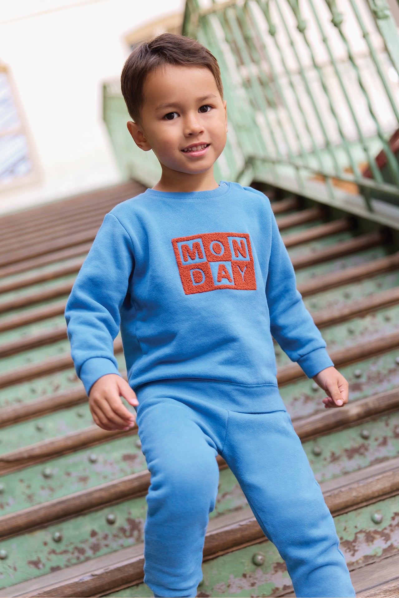 Sweatshirt - Smily Blue bonton
