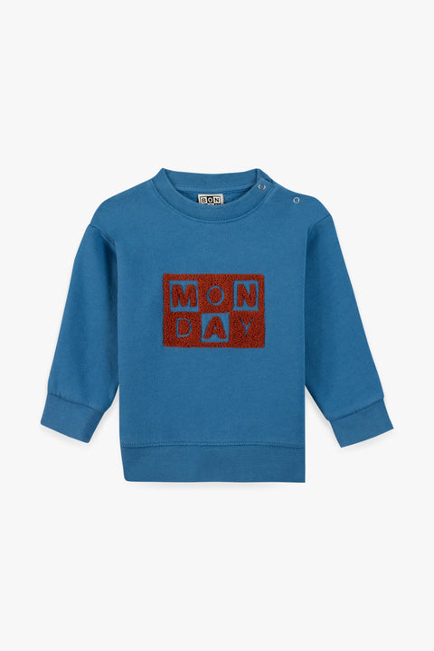 Sweatshirt - Smily Blue bonton - Image principale