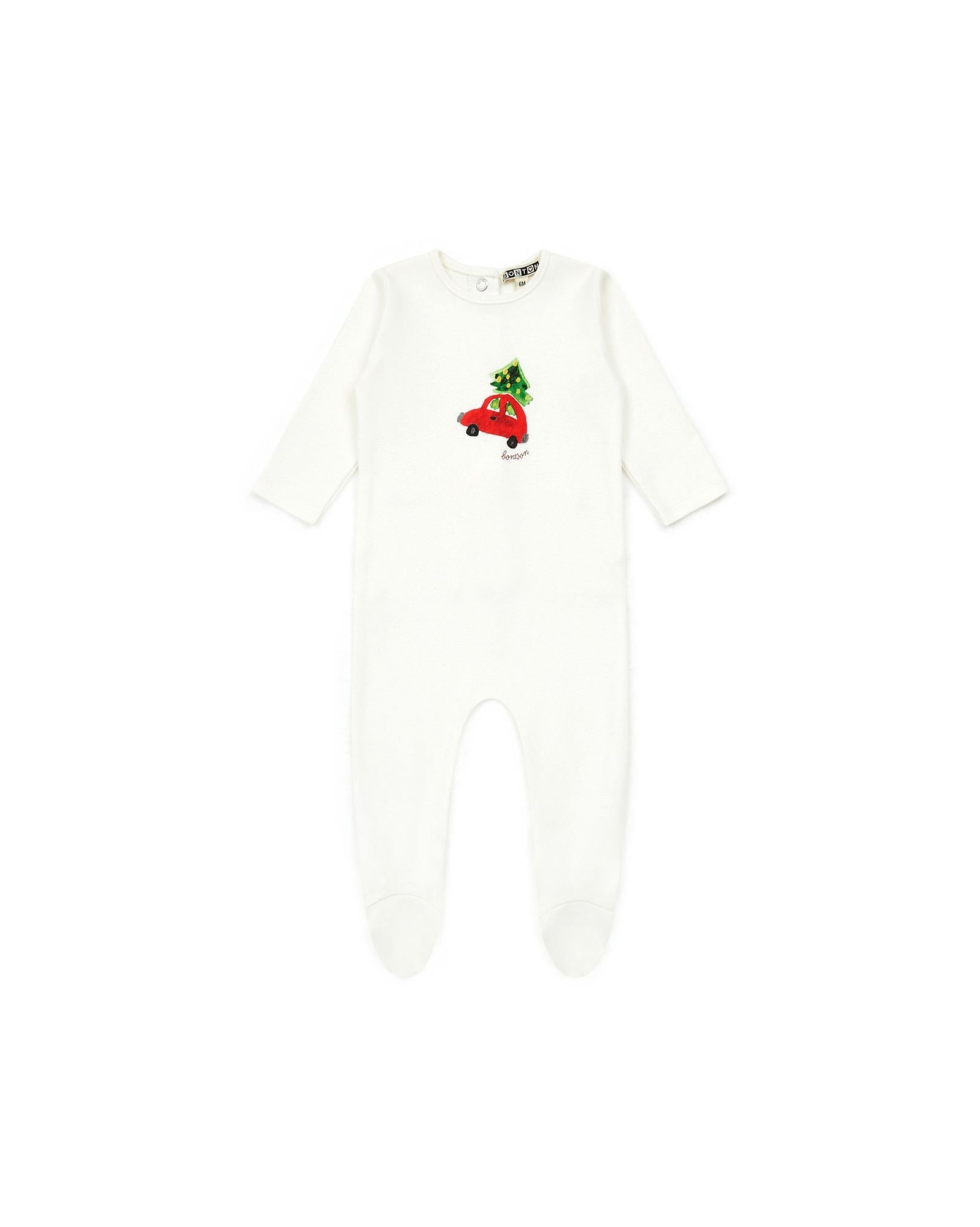 Pyjama rouge Bébé coton biologique