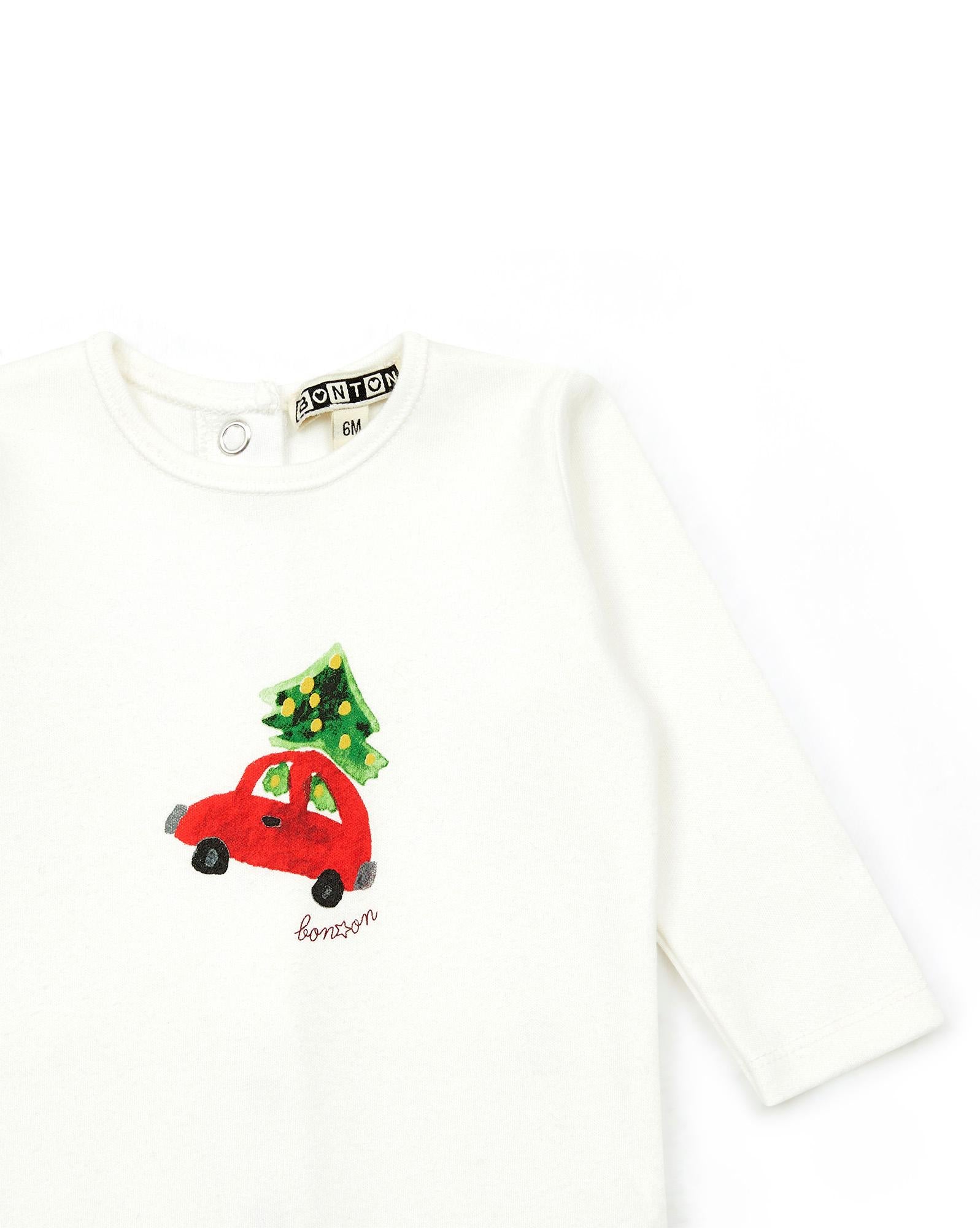 Pyjama rouge Bébé coton biologique