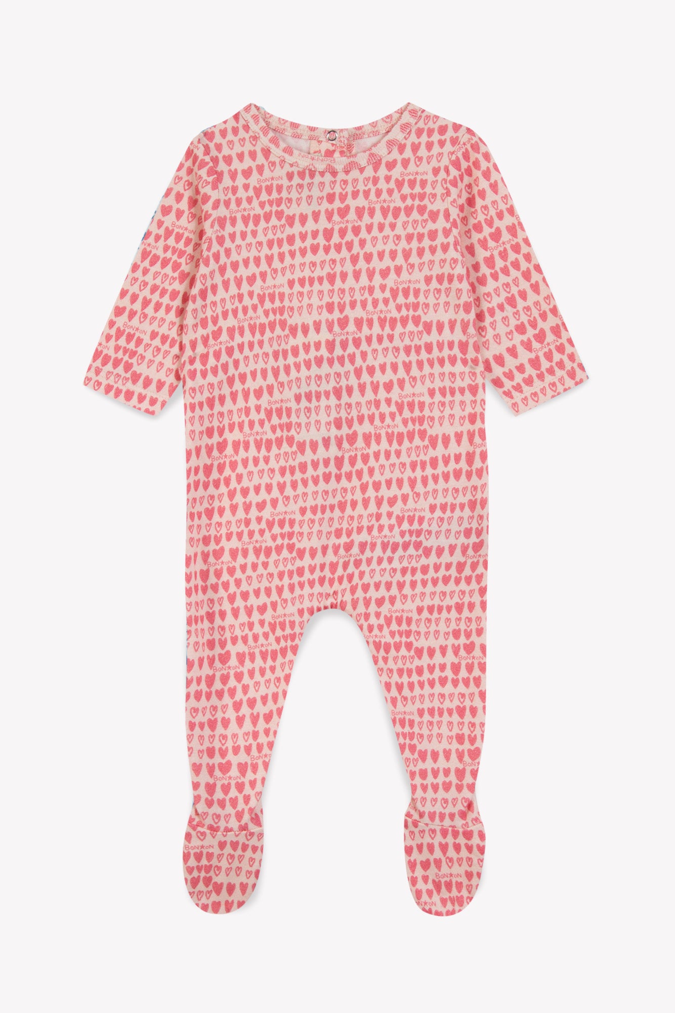 Pyjama - Cœur rose 100% coton organique