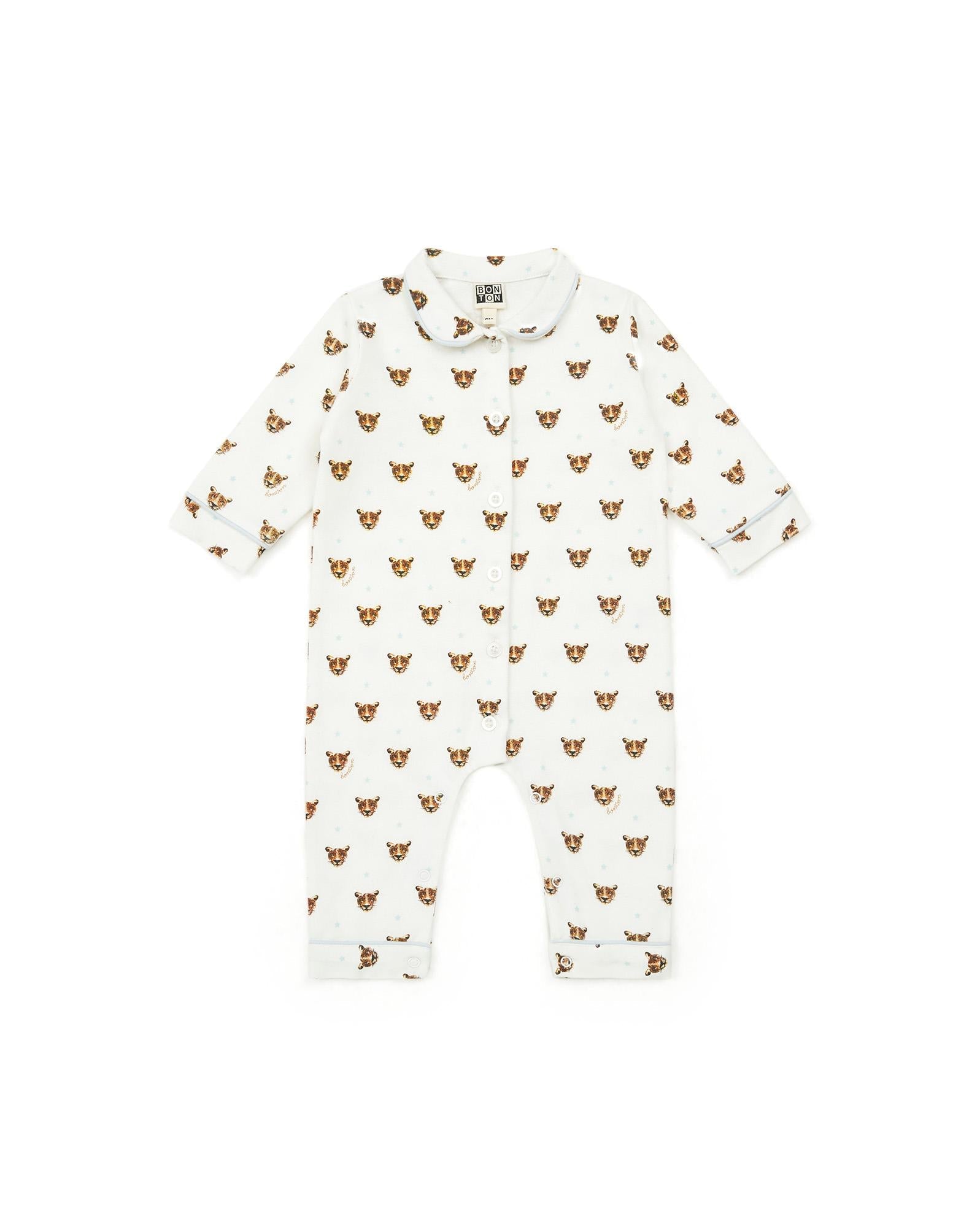 Pyjama marron Bébé coton biologique