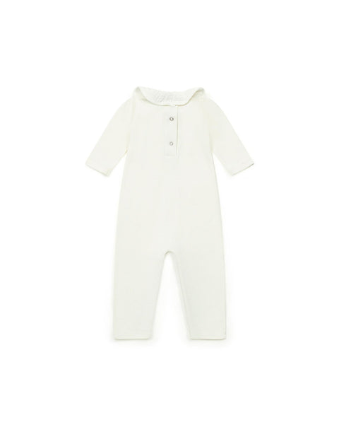 Jumpsuit - Beige Baby in 100% cotton - Image principale