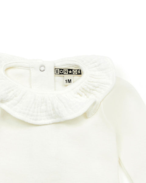 Jumpsuit - Beige Baby in 100% cotton - Image principale