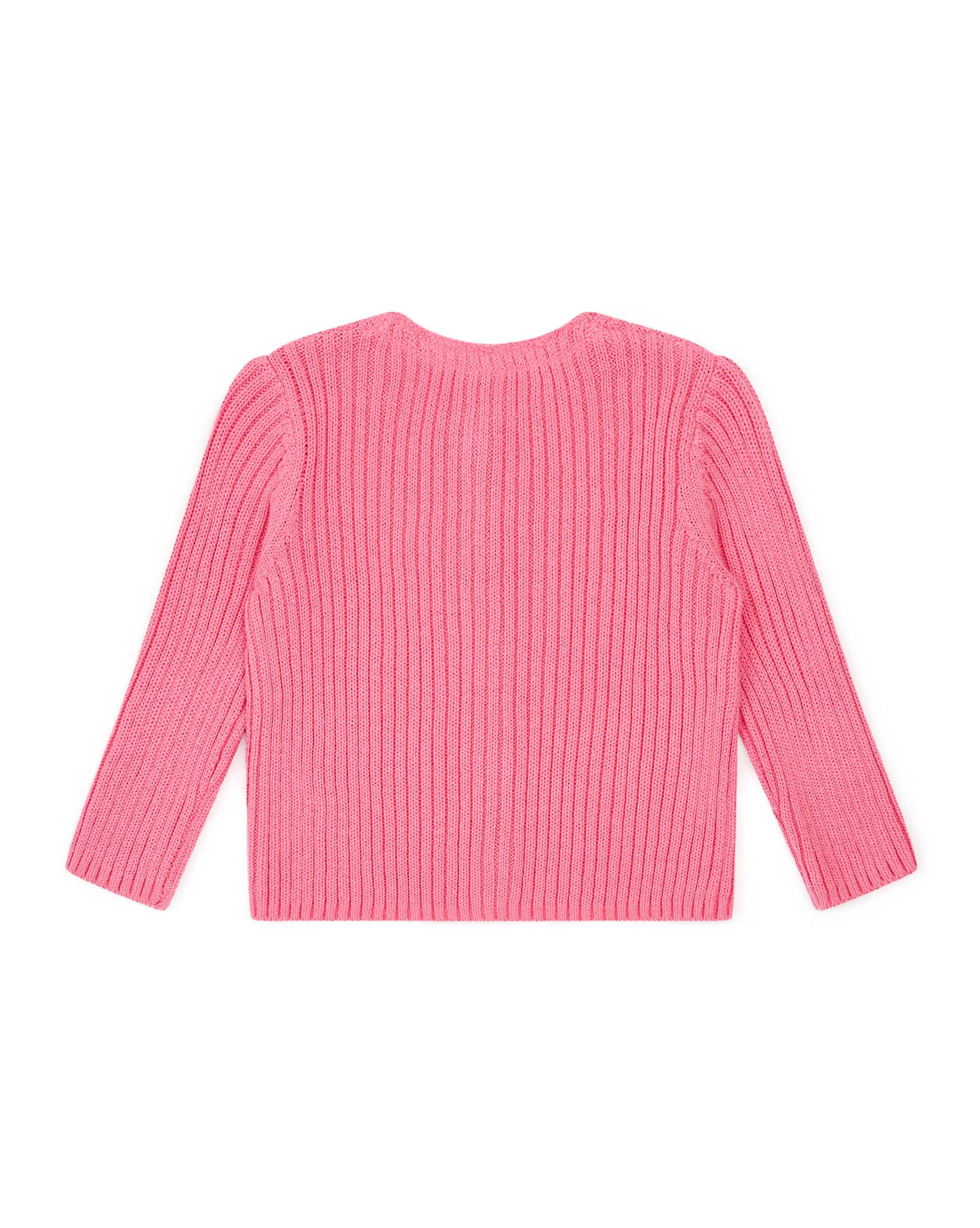 Cardigan - Mouton rose coton organique