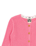Cardigan - Mouton rose coton organique