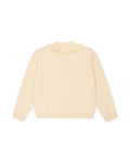 Cardigan - Cotton ecru corole Knitwearopenwork