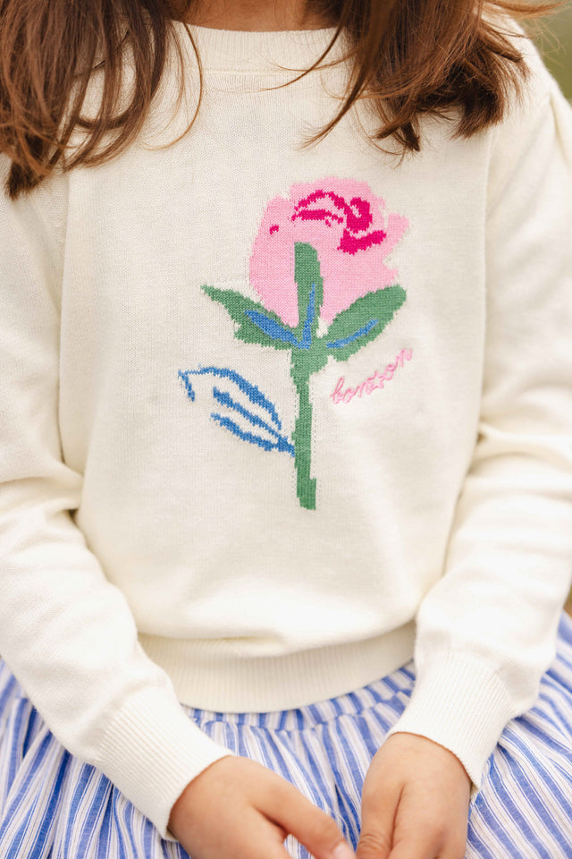 Sweater - Paula ecru cotton - Image alternative