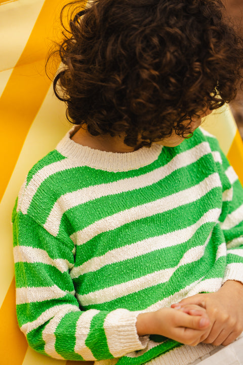 Sweater - Marina Green marinous cotton - Image principale
