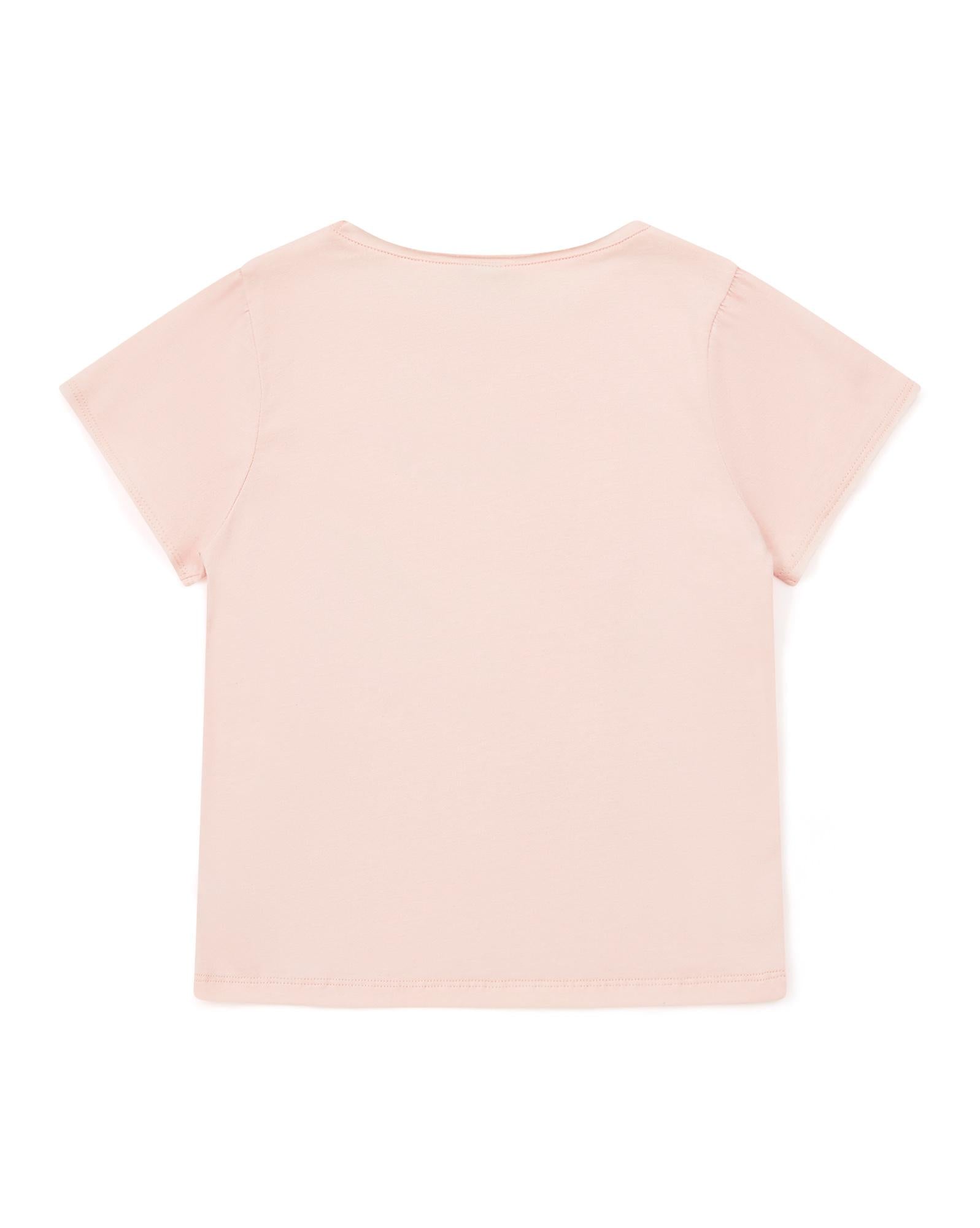 T-shirt Papillon rose en 100% coton biologique