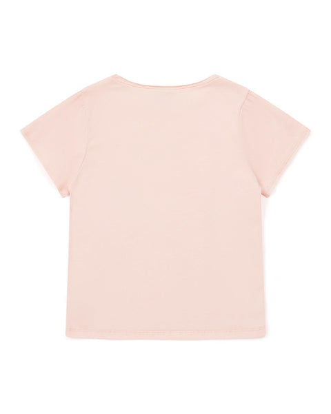 T-shirt - Papillon rose en 100% coton biologique - Image principale
