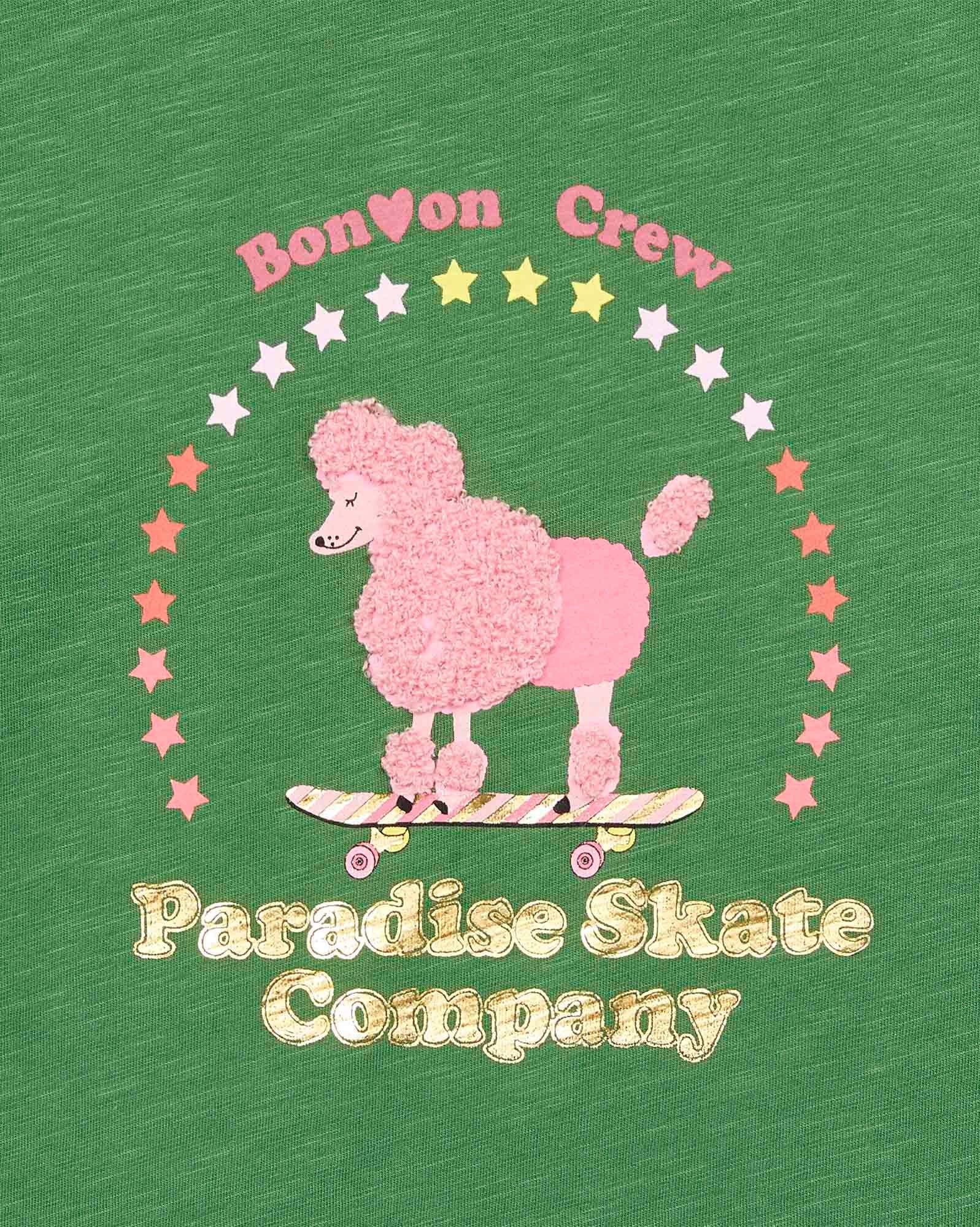 T-shirt Skate vert en coton biologique