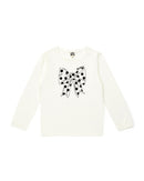 T-shirt - Noeud beige en 100% coton biologique certifié GOTS