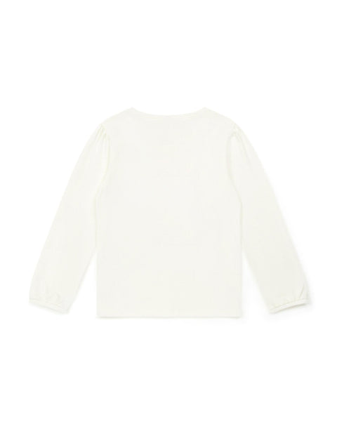 T-shirt - Noeud beige en 100% coton biologique certifié GOTS - Image principale