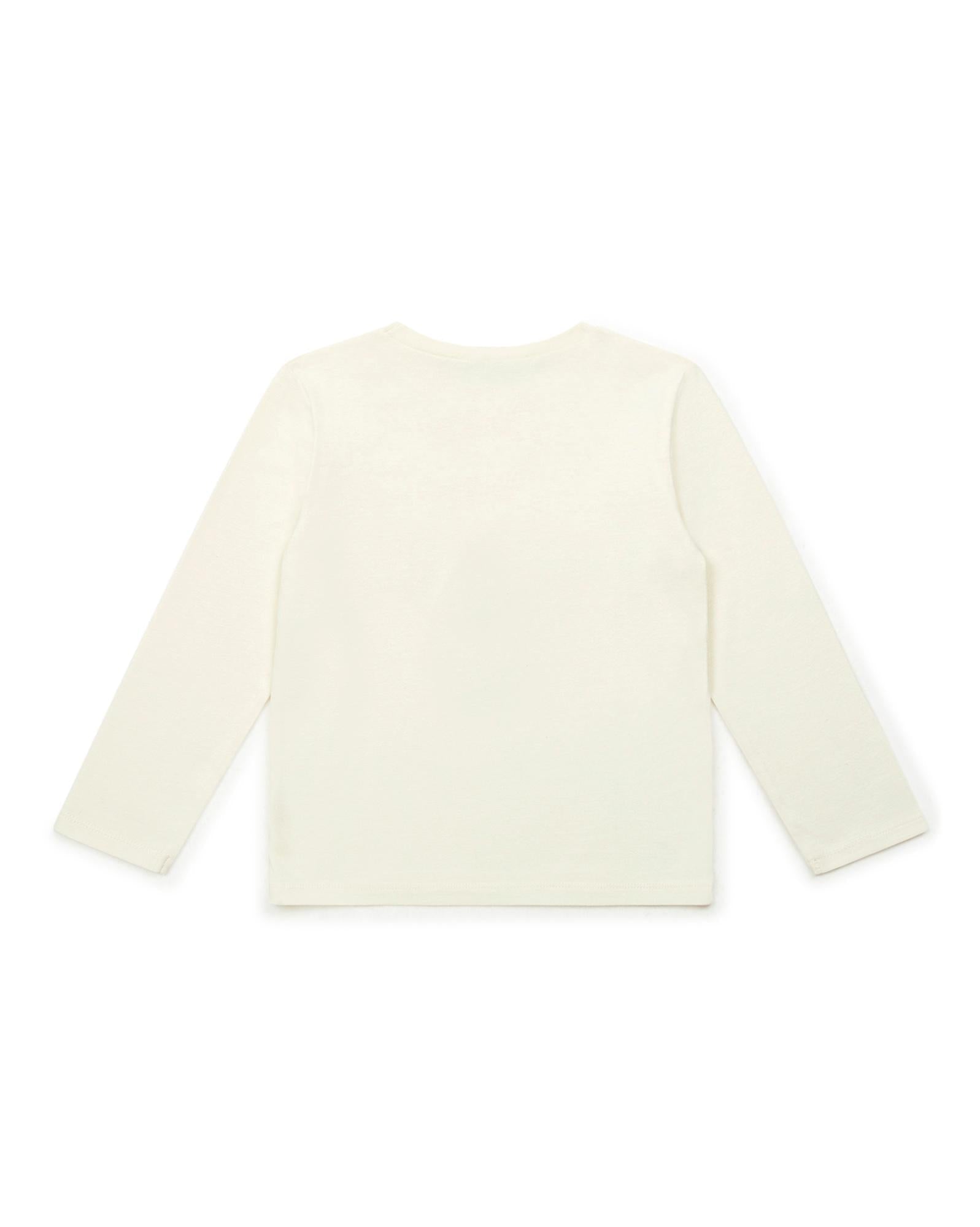 T-shirt Teckel crème en coton biologique