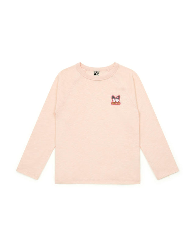 T -shirt - Badge Pink in 100% organic cotton certified GOTS - Image principale