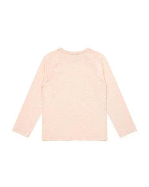 T-shirt - Badge rose en 100% coton biologique certifié GOTS - Image principale