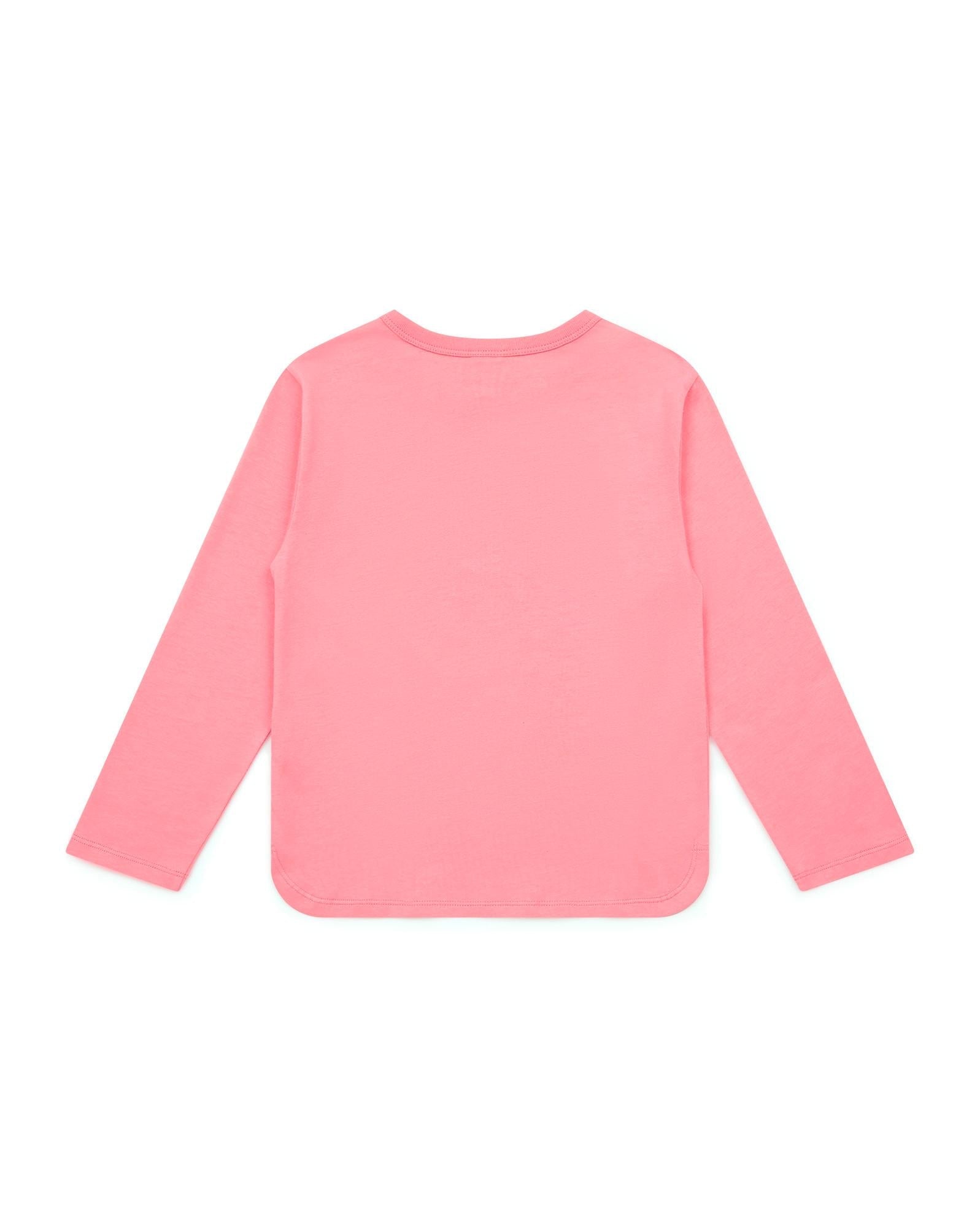 T-shirt Heyyou rose en coton biologique certifié GOTS
