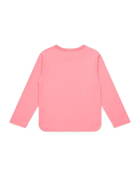 T-shirt - Heyyou rose en coton biologique certifié GOTS - Image principale