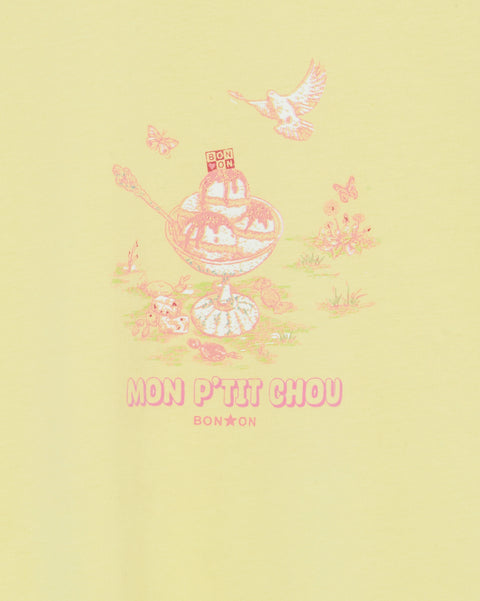 T-shirt - Tubo Yellow organic cotton - Image principale