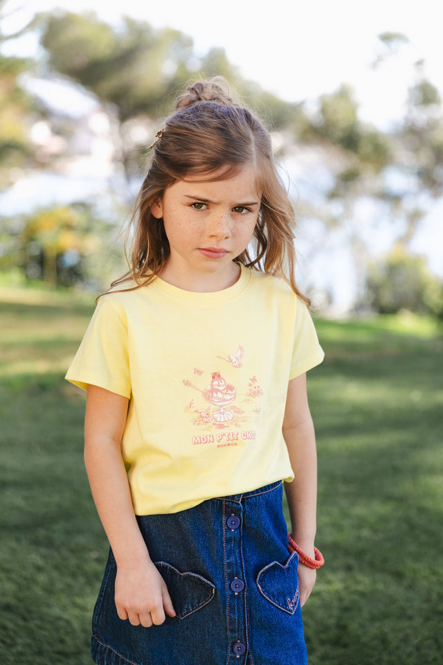 T-shirt - Tubo Yellow organic cotton - Image principale