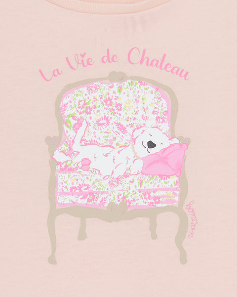 T-shirt - thyme Pink organic cotton - Image principale