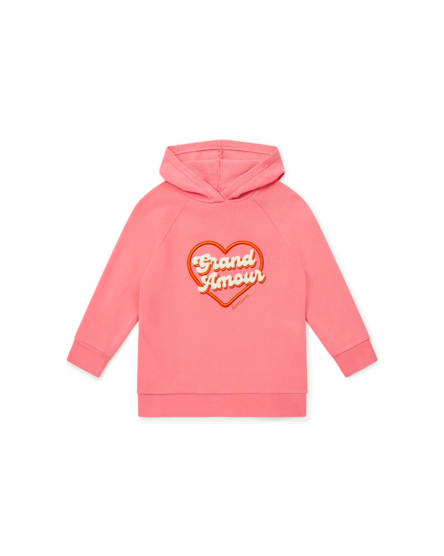Sweatshirt - Cap Amour Pink has Hood