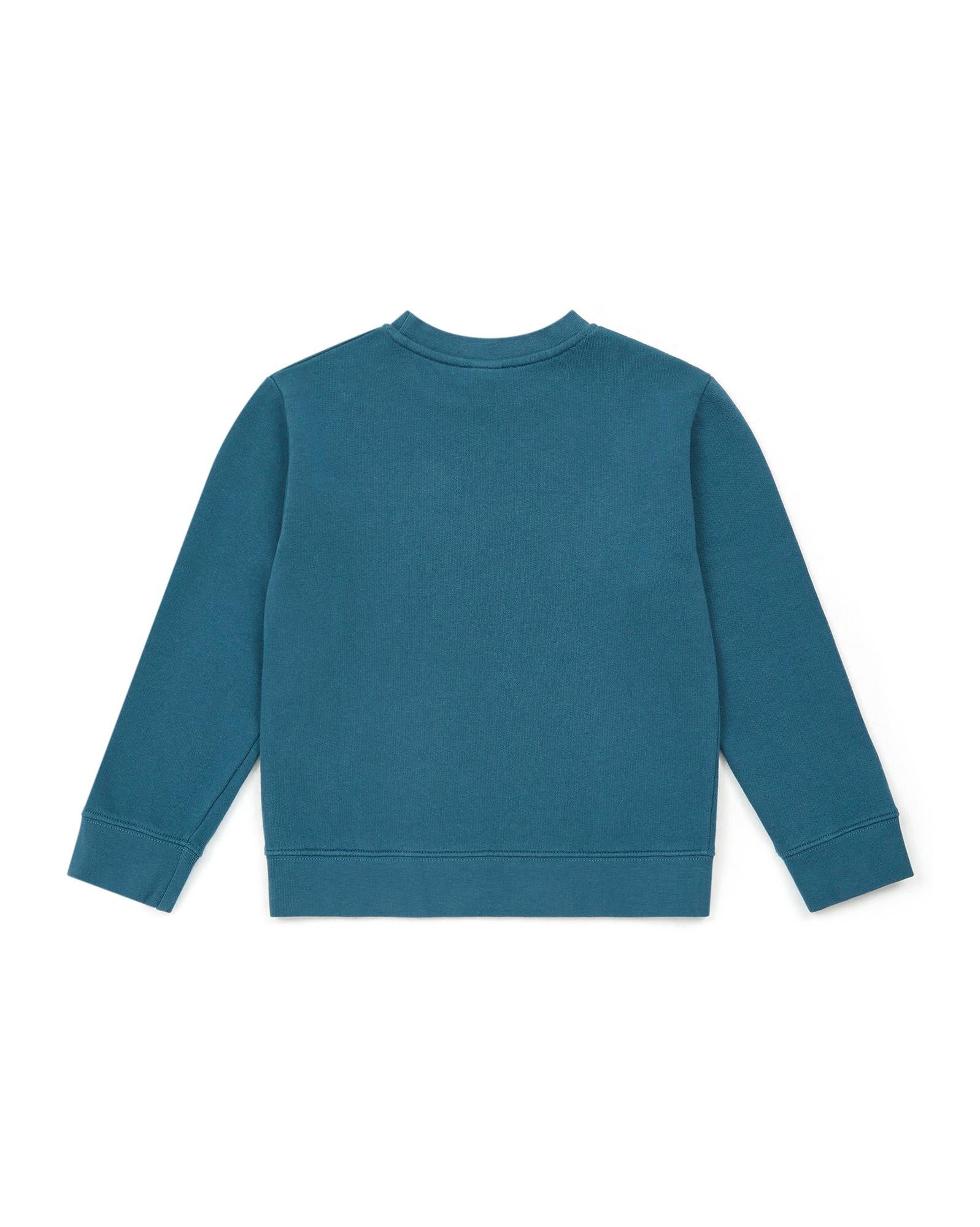 Sweat School bleu en 100% coton