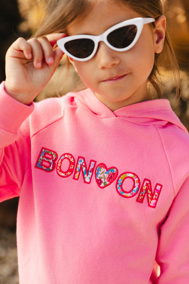 Sweatshirt - Souk Pink Bonton organic cotton Liberty - Image alternative