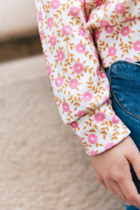 Sweatshirt - Bonton cream foulfleur sax - Image principale
