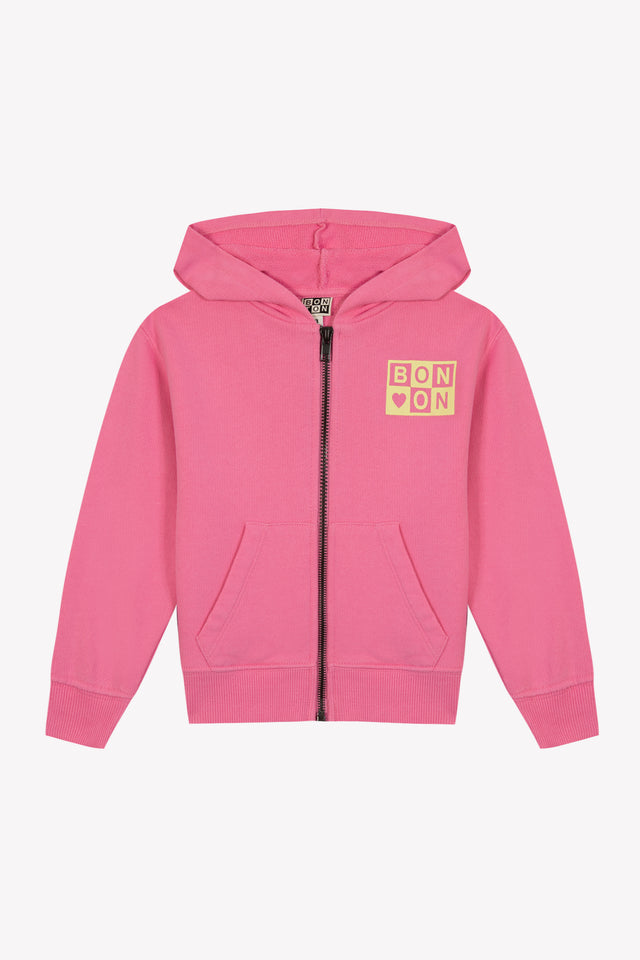 Sweat - Saxo rose coton organique imprimé Antoinette - Image principale