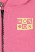 Sweat - Saxo rose coton organique imprimé Antoinette
