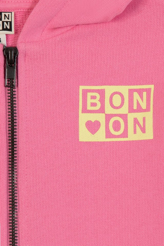 Sweat - Saxo rose coton organique imprimé Antoinette - Image alternative