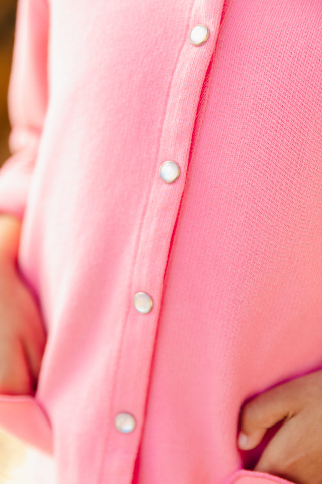 Cardigan - Sister Pink Fleece organic cotton - Image alternative