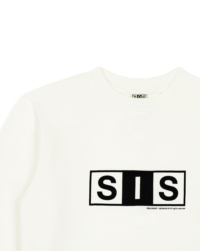 Sweatshirt - smile sis ecru cotton bonton + ron dorff - Image alternative