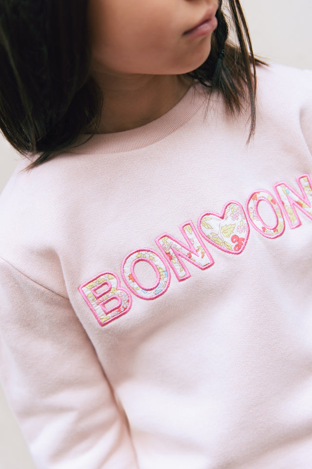 Sweatshirt - Smack Pink Clear Bonton Liberty - Image principale