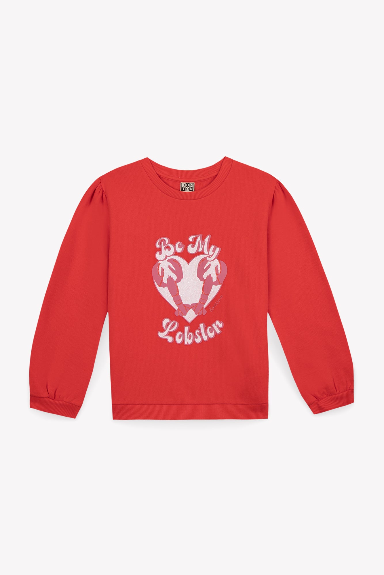 Sweat - Smack rouge molleton imprimé lobster