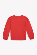 Sweatshirt - Smack Red Fleece Print lobster