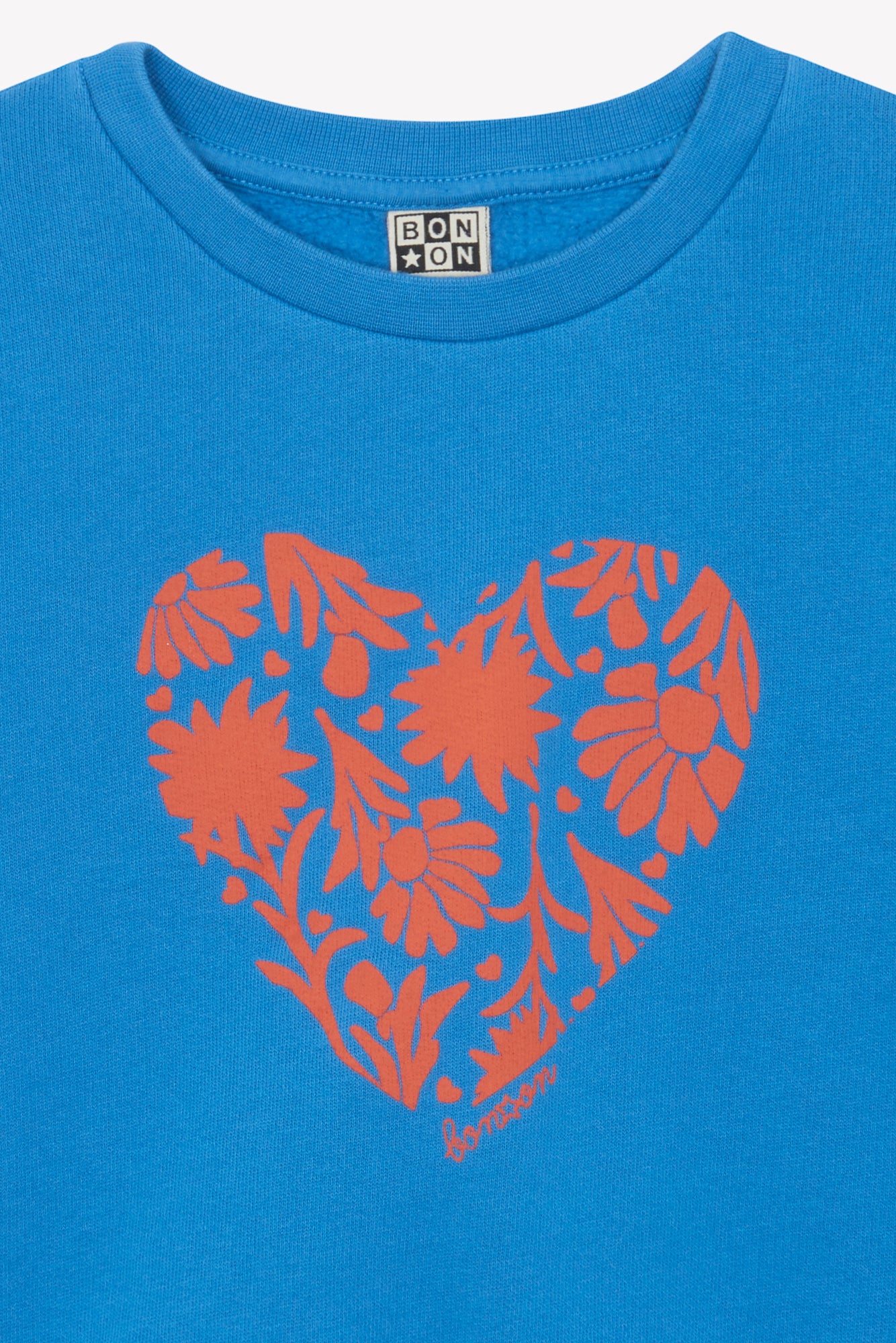 Sweatshirt - Smack Heart pattern Edelweiss
